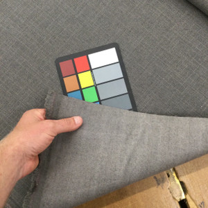 Seal Grey Basketweave Fabric | Heavyweight Upholstery | 54" Wide | By the Yard | Katan in Seal