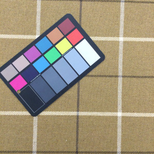 Twill Windowpane Plaid Fabric | Mustard Yellow / Off White / Brown | Upholstery and Slipcovers | Medium Weight | 54" Wide | By the Yard | "San Francis" Dijon