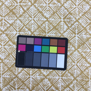 Batik Diamond Geometric Fabric | Mustard Yellow and Off-White |  Home Decor / Drapery | 54" Wide | By the Yard | Kalimba in Mustard