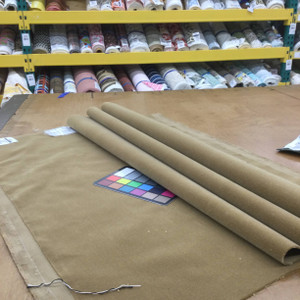 Brown Plush Velvet Fabric | Upholstery | Heavy Weight | 54" Wide | By the Yard | Mojo in Hummus