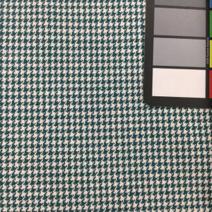 Houndstooth Fabric in Teal and White | Upholstery | Heavyweight | 54" Wide | By the Yard | Finley in Teal