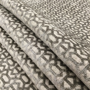 Lattice Design in Taupe | Microfiber Fabric | Heavyweight Upholstery | 54" Wide | By the Yard | Ambrose in Mushroom