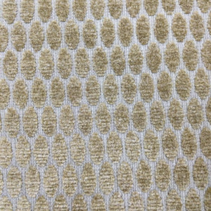 Chenille Fabric | Elongated Dots in Beige | Heavyweight Upholstery | 54" Wide | By the Yard | Wink in Cashmere