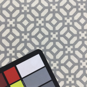 Waverly Lattice in Pebble / Off White  | OUTDOOR Home Decor Fabric | Upholstery | 54" Wide | By the Yard | Waverly "In the Frame" Pebble