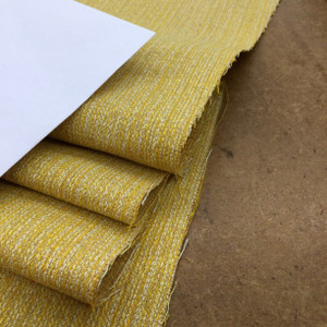 Variegated Fabric in Sunflower Yellow / Off White  | Upholstery / Slipcover | Medium to Heavy Weight | 54" Wide | By the Yard | Centro in Sol