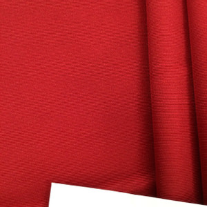 Cherry Red Ribbed Polyester Fabric | Upholstery | Heavy Weight | 54" Wide | By the Yard | Ultra Durable