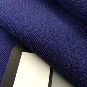 Blueberry Ribbed Polyester Fabric | Upholstery |  Heavy Weight | 54" Wide | By the Yard | Ultra Durable