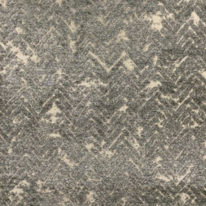 Chenille Fabric | Distressed Chevron in Grey and Bronze | Heavyweight Upholstery | 54" Wide | By the Yard | Limerick in Stucco