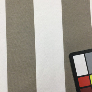 Grey and White Stripes | OUTDOOR Home Decor Fabric | Upholstery / Cushions | Waterproof | 54" Wide | By the Yard
