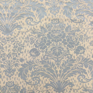 Lotus Flower Damask Fabric in Gold and Taupe | Upholstery / Slipcovers | Medium Weight | 54" Wide | By the Yard