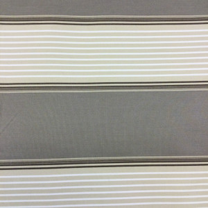4.87 Yard Piece of Taupe / Beige / Brown Vintage Stripes | Outdoor Awning / Marine Fabric | Sunbrella-like | 46" Wide | By the Yard