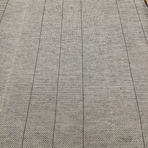 Striped Basketweave Fabric in Taupe and Black | Upholstery | Heavyweight | 54" Wide | By the Yard
