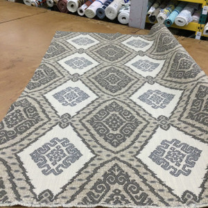 4.5 Yard Piece of Aztec Design Jacquard Fabric | Beige / Grey / Taupe | Heavyweight Upholstery | 54" Wide | By the Yard