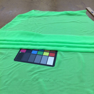 Solid Lime Green Sheer Chiffon Fabric  | 100 % Polyester | Special Occasion | Clothing and Apparel | 60 Inch Wide | By The Yard