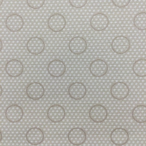 Dots and Circles Fabric in Beige  | Upholstery | Heavyweight | 54" Wide | By the Yard