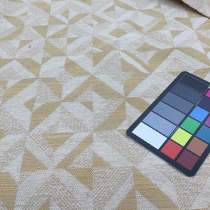 Geometric Chenille Fabric in Beige and Tan | Heavyweight | Upholstery | 54" Wide | By the Yard