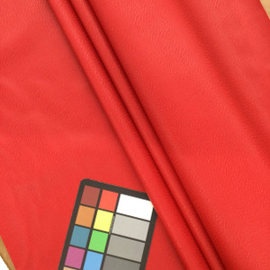 Cherry Red Brushed Texture Vinyl Fabric | Marine, Boat, & Auto | UV + Salt Water Proof | 54" Wide | By the Yard