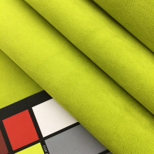 Citron Green Velvet Fabric | Soid | Heavyweight | Upholstery | 54" Wide | By the Yard