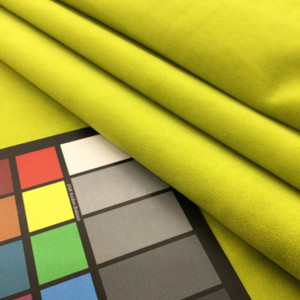Citron Green Velvet Fabric | Soid | Heavyweight | Upholstery | 54" Wide | By the Yard