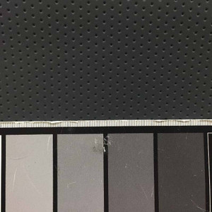 1.75 Yard Piece of Charcoal Gray Dimpled Dot Stretch Auto Vinyl Upholstery Fabric By The Yard 54"W
