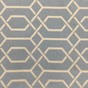 Lattice Fabric in Blue and Pale Green | Home Decor / Upholstery | 100% Polyester | 54" W | By the Yard | Regal Fabrics "Civic in Rain"