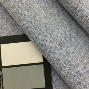 Linen Fabric Slub Weave in Denim Blue | Upholstery / Slipcovers / Curtains | Poly / Cotton / Linen Blend | 55" Wide | By the Yard | Leslie Jee Textiles "Affection" in Stonewashed