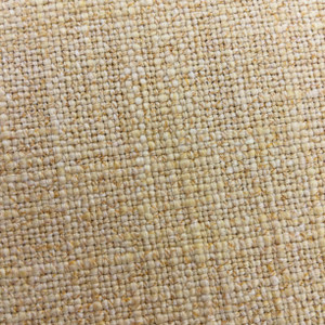 Linen Fabric Slub Weave in Mustard Yellow  | Upholstery / Slipcovers / Curtains | Poly / Cotton / Linen Blend | 55" Wide | By the Yard | Leslie Jee Textiles "Affection" in Honeycomb