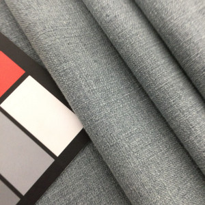 Linen Slub Weave in Grey-Blue Fabric | Upholstery / Slipcovers / Curtains | Poly / Cotton / Linen Blend | 55" Wide | By the Yard | Leslie Jee Textiles "Affection" in Nightshade