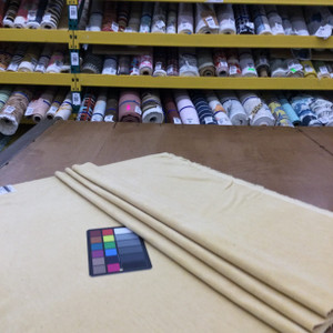 Velvet Fabric in Soft Yellow | Upholstery / Pillows | 57" Wide | By the Yard | Leslie Jee Textiles "Ritz" in Spotlight