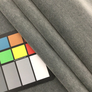 Velvet Fabric in Dark Grey | Upholstery / Pillows | 57" Wide | By the Yard | Leslie Jee Textiles "Ritz" in Nightfall