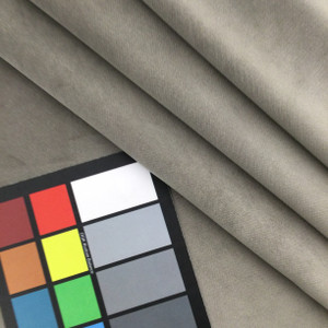 Stone Grey Performance Velvet Fabric | Upholstery | 100% Polyester | 54" Wide | By the Yard | Kaufmann