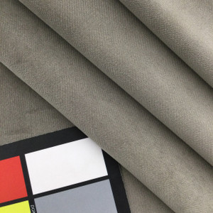 Stone Grey Performance Velvet Fabric | Upholstery | 100% Polyester | 54" Wide | By the Yard | Kaufmann
