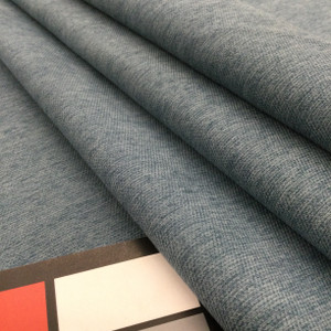 Slate Blue Microfiber Fabric | Heavyweight Upholstery | 54" Wide | By the Yard  | Leslie Jee "Whim" in Pierside