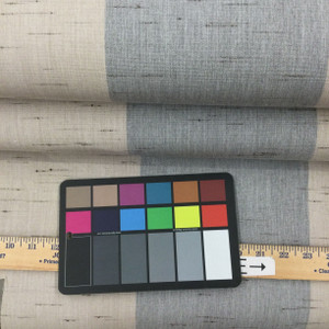 3 Yard Piece of Sunbrella Era Ash Stripe 4766-0000 | 46 Inch | Awning and Marine Weight |