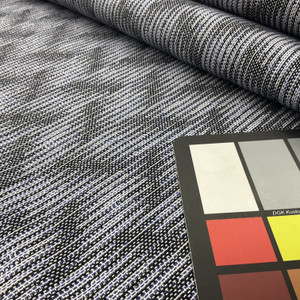 Mottled Blue / Black Indoor / Outdoor Fabric | Water-friendly | Upholstery / Curtains | Sunbrella-Like | 54 Wide | By the Yard