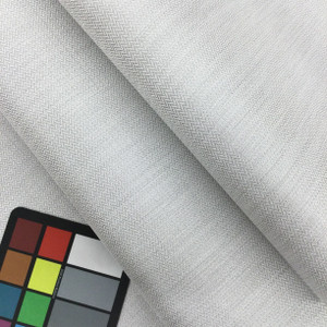 Herringbone Indoor / Outdoor Fabric | White / Silver | Water Friendly | Patio Upholstery / Sling Chairs | 60" Wide | By the Yard