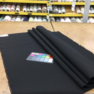 Solid Black Automotive Canvas Fabric | Water Friendly | Auto Upholstery / Patio Cushions / Curtains | Sunbrella-Like | 60" Wide | By the Yard