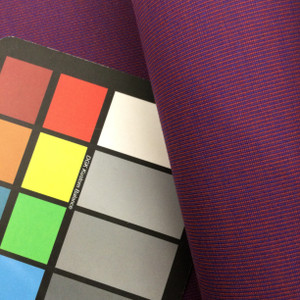 Purple / Red Micro Stripe Outdoor Fabric | Patio & Marine Upholstery / Awnings | WATERPROOF | Sunbrella-Like | 47" Wide | By the Yard