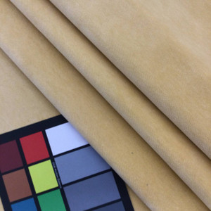 4.25 Yard Piece of Velvet Fabric in Soft Yellow | Upholstery / Pillows | 57" Wide | By the Yard | Leslie Jee Textiles "Ritz" in Spotlight