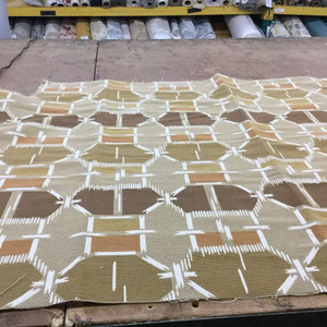 3 Yard Piece of Abstract Contemporary in Browns and Beige | Upholstery Fabric | 60 Wide | BTY