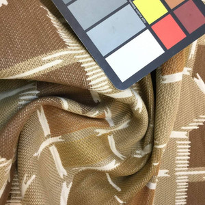 3 Yard Piece of Abstract Contemporary in Browns and Beige | Upholstery Fabric | 60 Wide | BTY