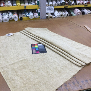 5 Yard Piece of Golden Tan Chenille Fabric | Heavyweight Upholstery | 54" Wide | By the Yard | Jubilant in Camel