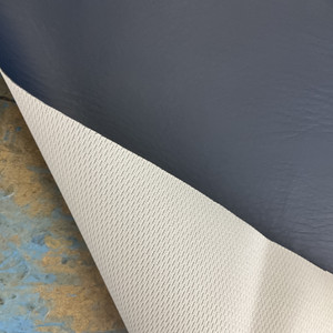 Richloom Fortress Marine Vinyl Outing Navy | Very Heavyweight Faux Leather, Vinyl, Marine Vinyl Fabric | Home Decor Fabric | 54" Wide