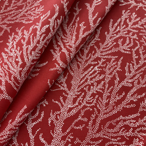 Richloom Solarium Outdoor Sea Coral Red | Lightweight Outdoor Fabric | Home Decor Fabric | 54" Wide