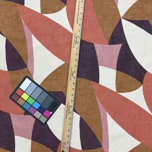 Richloom Sabra Printed Velvet Plum | Medium/Heavyweight Velvet Fabric | Home Decor Fabric | 55" Wide