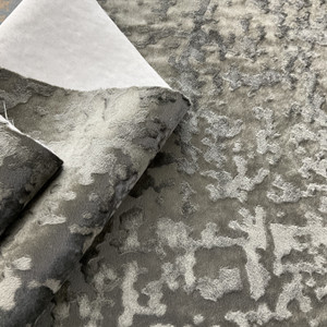 Richloom Nebel Velvet Charcoal | Heavyweight Velvet Fabric | Home Decor Fabric | 54" Wide