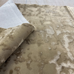 Richloom Nebel Velvet Portobello | Heavyweight Velvet Fabric | Home Decor Fabric | 54" Wide