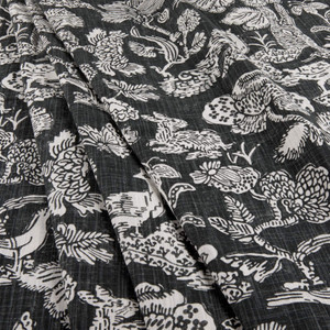 Richloom Platinum Howland Slub Duck Graphite | Medium/Heavyweight Duck Fabric | Home Decor Fabric | 54" Wide