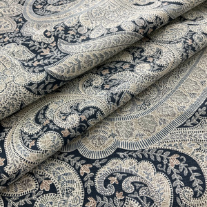 Richloom Platinum Shawl Cotton Duck Indigo | Medium/Heavyweight Duck Fabric | Home Decor Fabric | 54" Wide