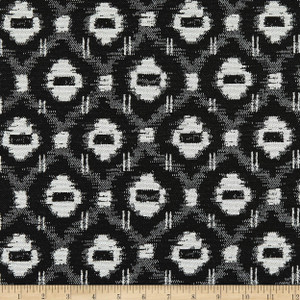 Richloom Fortress Clear Glynn Woven Onyx | Home Decor Fabric | 54" Wide
